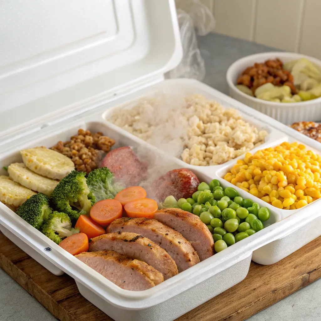 Classic frozen meal platter